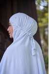 Telekung Lily Powder Blue